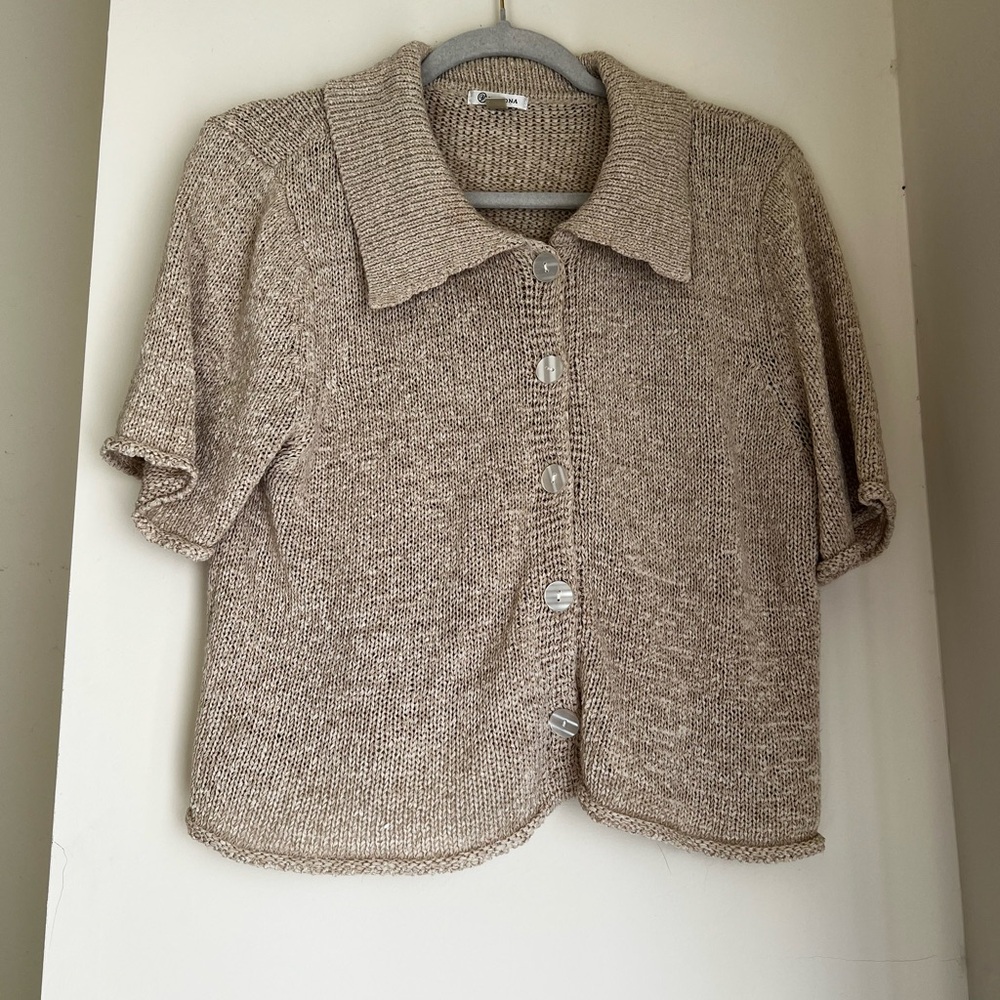 Versona Taupe Knit Sweater